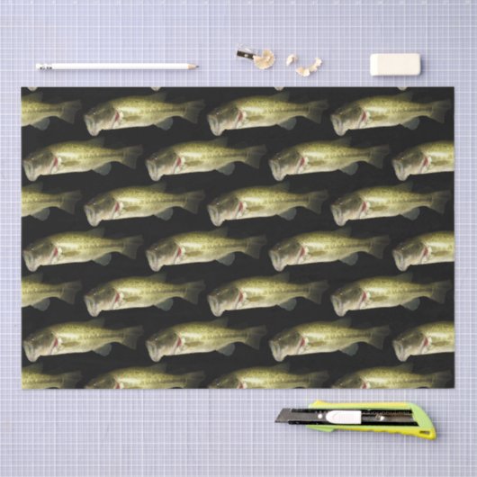 Basvis mannelijk patroon Mannen Tissuepapier (Craft)