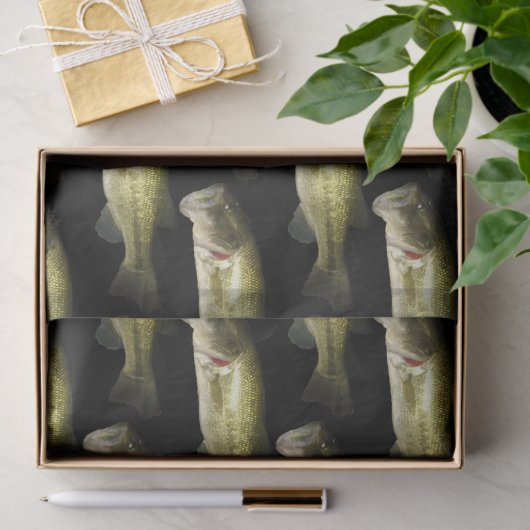 Basvis mannelijk patroon Mannen Tissuepapier (Geschenk)