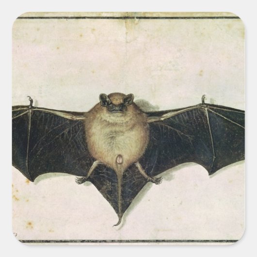 Bat, 1522 vierkante sticker (Voorkant)