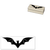 Bat 2 silhouet art stempel (Gestempeld)