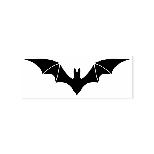 Bat 2 silhouet art stempel (Afrduk)