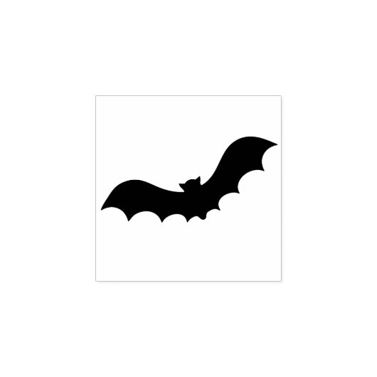 Bat 5 silhouet art stempel (Afrduk)