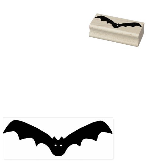 Bat 6 kunstzegel voor silhouet rubberstempel (Gestempeld)