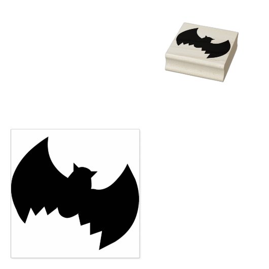Bat 8 kunstzegel voor silhouet rubberstempel (Gestempeld)