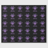 Bat aan bot Funny Animal Pun Dark BG Cadeaupapier (Vlak)