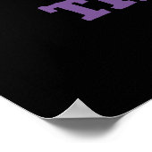 Bat aan bot Funny Animal Pun Dark BG Poster (Hoek)