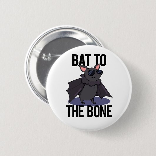 Bat aan de bottenschunnij ronde button 5,7 cm (Voorkant /achterkant)