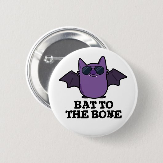Bat aan de bottenschunnij ronde button 5,7 cm (Voorkant /achterkant)