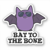 Bat aan de bottenschunnij sticker (Voorkant)