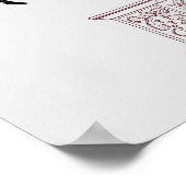 Bat Animal Mandala Door Poster (Hoek)