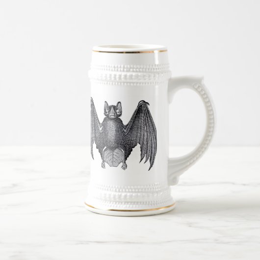 Bat  Art Gothic Punk German Beer Stein Bierpul (Rechts)