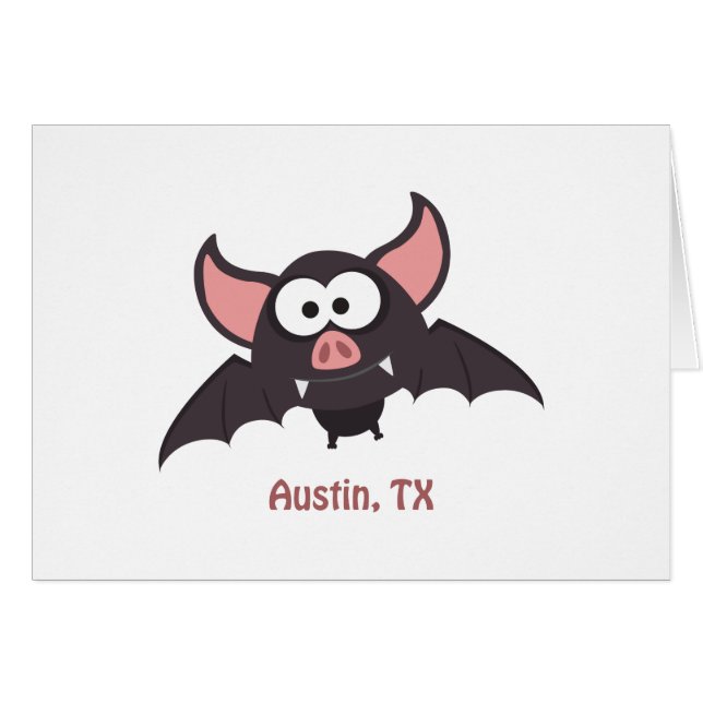 Bat - Austin, Texas (Voorkant Horizontaal)