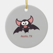 Bat - Austin, Texas Keramisch Ornament (Voorkant)