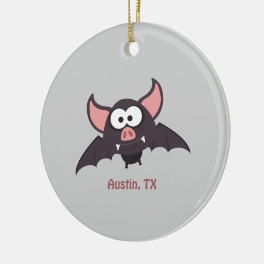 Bat - Austin, Texas Keramisch Ornament (Links)
