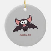 Bat - Austin, Texas Keramisch Ornament (Achterkant)