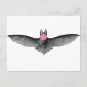 Bat Baling Bubbles Gothic Absurd Briefkaart (Voorkant)