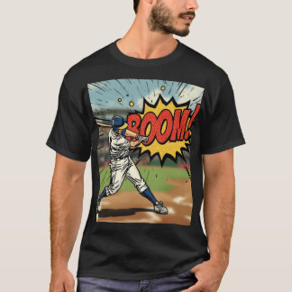 Bat Ball Boom T20 Cricket Graphic Tee T-shirt
