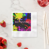 Bat/Bar Mitswa verfspatten papieren servetten (Insitu)
