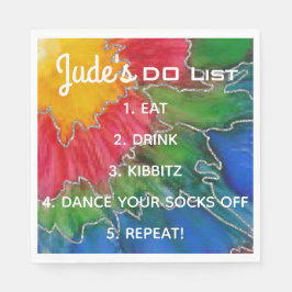 Bat Bar Mitzvah Elegant Colors Napkins Servet