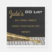 Bat Bar Mitzvah Gold Yad servetten (Voorkant)