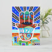 Bat Bar Mitzvah Invitaties Kaart (Staand voorkant)
