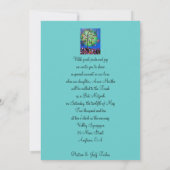Bat Bar Mitzvah Invitaties Kaart (Achterkant)