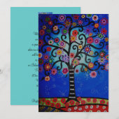 Bat Bar Mitzvah Invitaties Kaart (Voorkant / Achterkant)