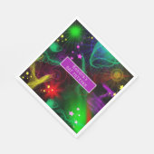Bat/Bar Mitzvah Neonverfspatten Servet (Hoek)