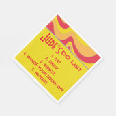 Bat Bar Mitzvah Silvery Waves Napkins Servet (Hoek)