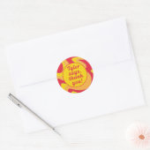 Bat Bar Mitzvah Sticker Round Waves (Envelop)