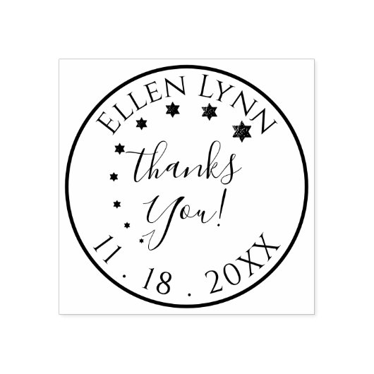 Bat Bar Mitzvah uit deze Wereld Rubber Stamp Rubberstempel (Afrduk)