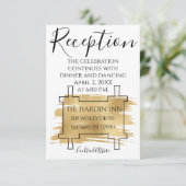 Bat Bar Mitzvah uit deze World Reception Kaart (Staand voorkant)