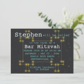 Bat Bar Mitzvah uit deze World Torah Uitnodiging (Staand voorkant)