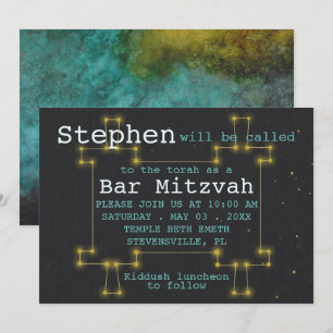 Bat Bar Mitzvah uit deze World Torah Uitnodiging