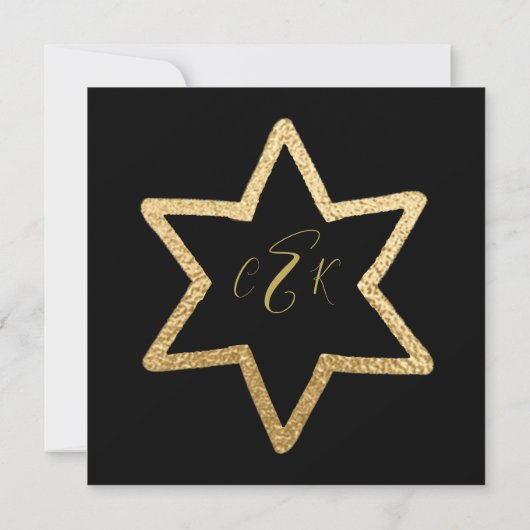 Bat Bar Mitzvah uit dit World 2 Square Invite (Achterkant)