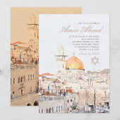 Bat Bar Mitzvah Uitnodiging (Voorkant / Achterkant)