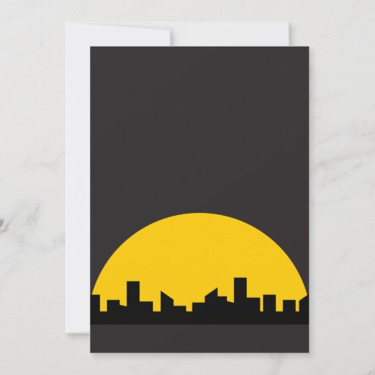 Bat Bewerkbare Uitnodiging, Superhero Verjaardag U Kaart (Achterkant)