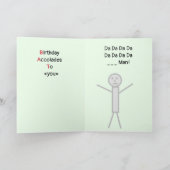 Bat Birthday Kaart - Birthday Accolades voor u (Binnen)