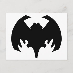 Bat Black Het museum Zazzle geschenken Briefkaart