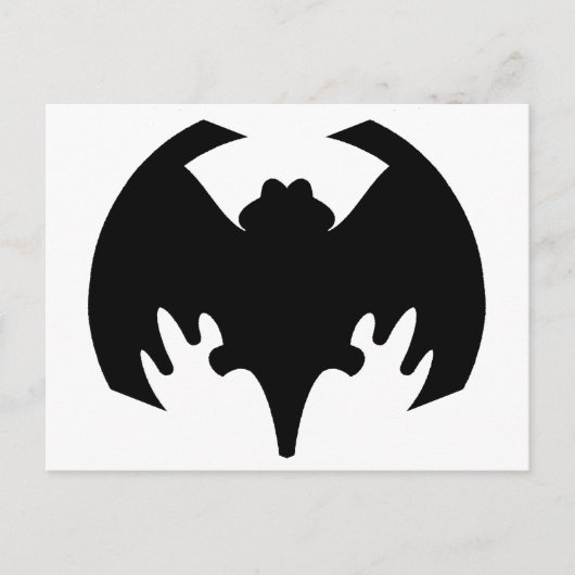 Bat Black Het museum Zazzle geschenken Briefkaart (Voorkant)