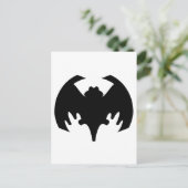 Bat Black Het museum Zazzle geschenken Briefkaart (Staand voorkant)