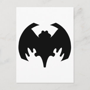 Bat Black Het museum Zazzle geschenken Briefkaart