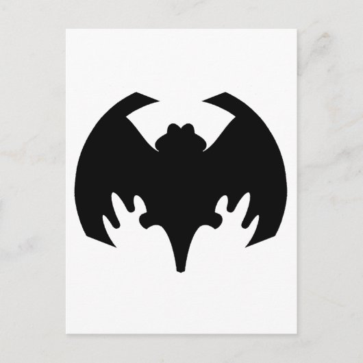 Bat Black Het museum Zazzle geschenken Briefkaart (Voorkant)