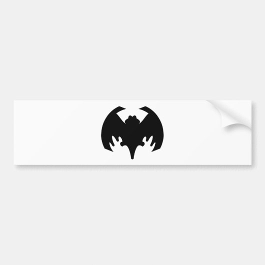 Bat Black Het museum Zazzle geschenken Bumpersticker (Voorkant)