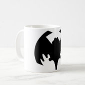 Bat Black Het museum Zazzle geschenken Koffiemok (Voorkant links)