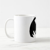 Bat Black Het museum Zazzle geschenken Koffiemok (Links)