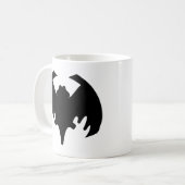 Bat Black Het museum Zazzle geschenken Koffiemok (Voorkant links)