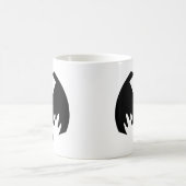 Bat Black Het museum Zazzle geschenken Koffiemok (Center)