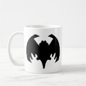 Bat Black Het museum Zazzle geschenken Koffiemok (Links)