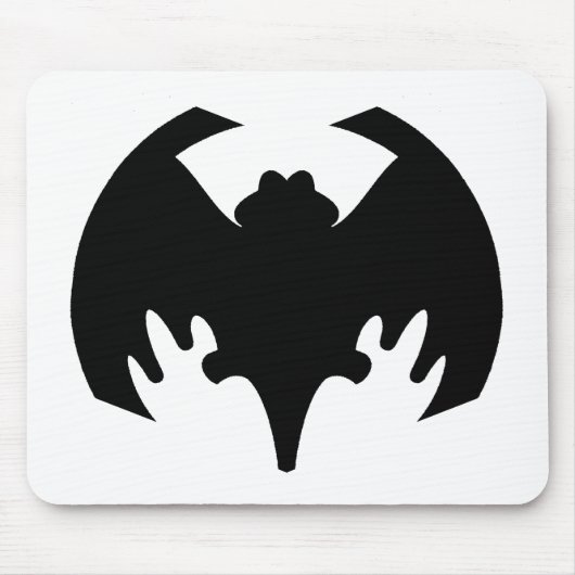 Bat Black Het museum Zazzle geschenken Muismat (Voorkant)